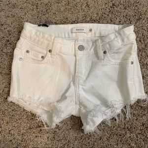 Talula White Jean Shorts 24 Waist